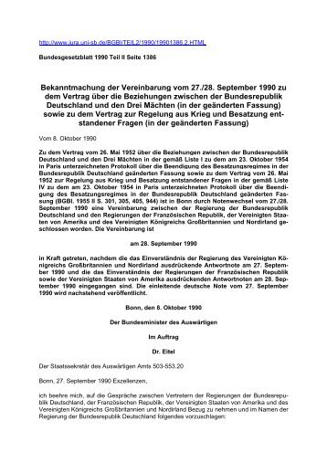 BESATZUNGSRECHT - UeLeiVertrag_Bekanntmach[1]._d_Vereinbarung_27.28.09.1990_zu_dem_Vertrag