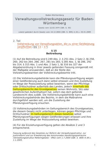 2008-10-20-Verwaltungsvollstreckungsgesetz BW