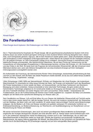 Viktor Schauberger - Die Forellenturbine Explosion Und Implosion