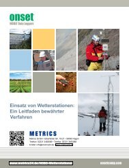 Leitfaden zum Einsatz von Wetterstationen