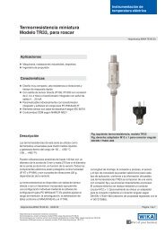 Termorresistencia miniatura Modelo TR33 para roscar