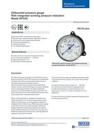 Differential pressure gauge With integrated working ... - WIKA