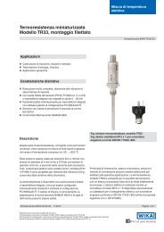 Termoresistenza miniaturizzata Modello TR33 montaggio filettato