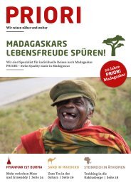 Reisen nach Madagaskar und in die Welt - PRIORI Katalog 2014