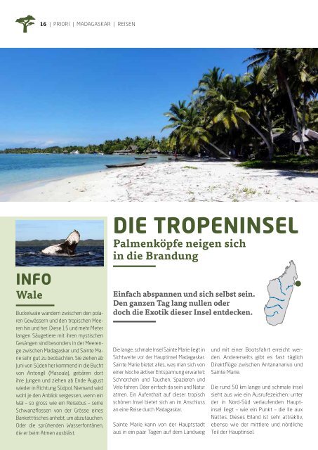 Reisen nach Madagaskar und in die Welt - PRIORI Katalog 2014