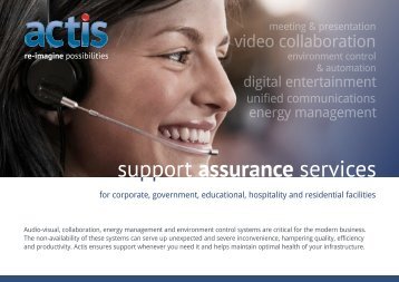 Actis Support Assurance Services