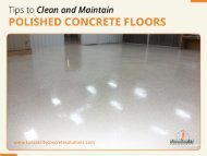 Tips to Clean and Maintain Polished Concrete Floor