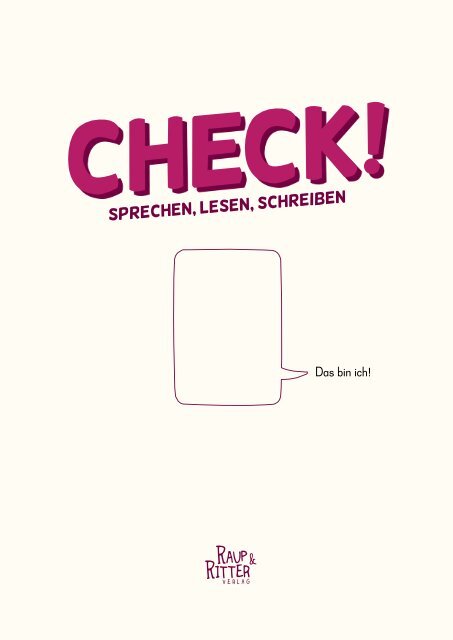 CHECK! SPRECHEN, LESEN, SCHREIBEN (Edition 2015)