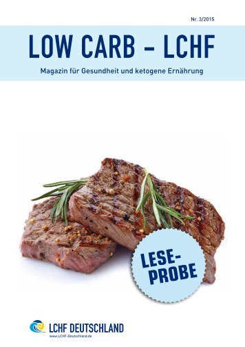 LOW CARB - LCHF Magazin September 2015 - Leseprobe