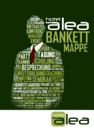 Hotel Alea Bankett-Mappe