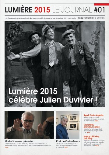Lumière 2015 célèbre Julien Duvivier !