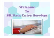 Data entry projects