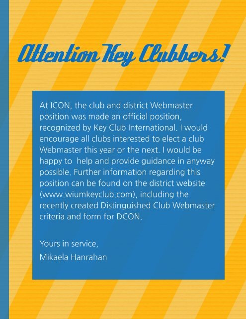 Webmaster Newsletter #1 2015