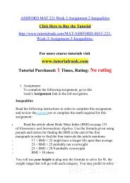 MAT 221 ASH Courses /TutorialRank