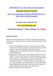 MAT 221 ASH Courses /TutorialRank