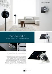 BeoSound 5 - Product Sheet_Apr15