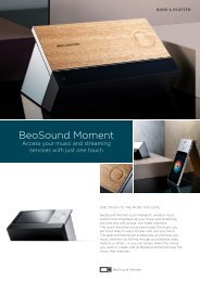 BeoSound Moment - Product Sheet_Apr15