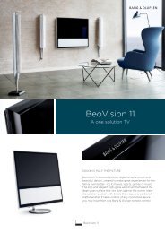 BeoVision 11 - Product Sheet_Apr15