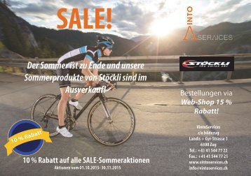 Flyer Sommer Sale VSZ 2015