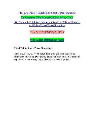 fin 571 week 6 assignment signature assignment term fin 571 week 6 assignment signature assignment term