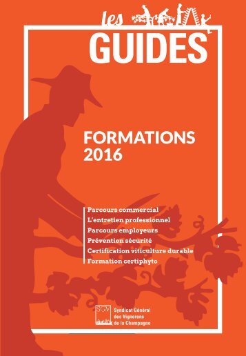 Les Guides du SGV - Formations 2016