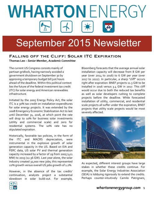 WUEG September 2015 Newsletter