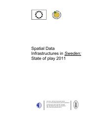 Spatial Data Infrastructures in Sweden: State of ... - inspire - Europa