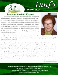 PAII newsletter October 2015