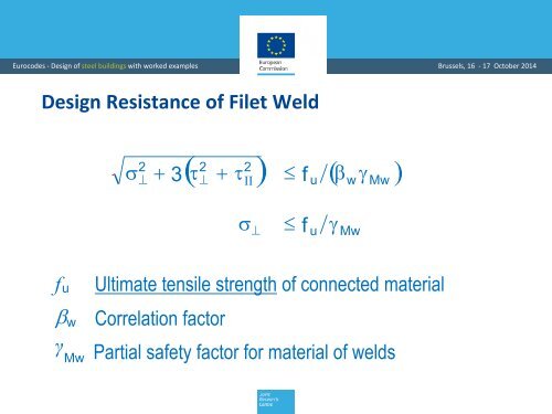 Bolts welds column base