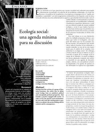 ecologia social...