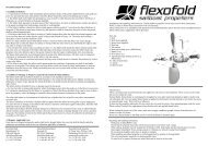 Installation guide, 2-blade propeller - saildrive (.pdf) - Flexofold