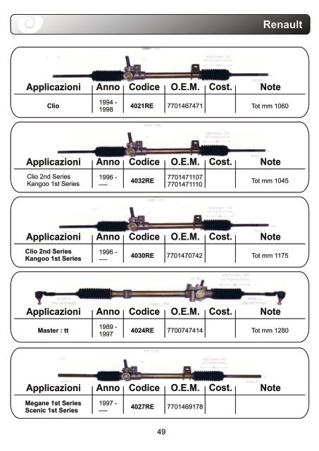 aps Lenkung Katalog komplett