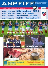 Anpfiff Ausgabe 6 zum 11. Spieltag 2015/2016