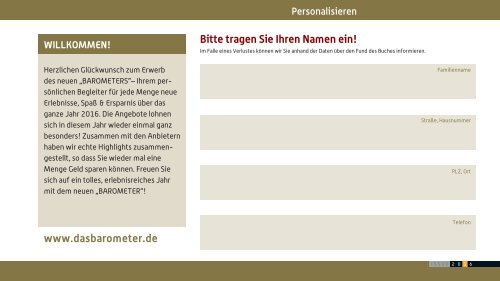 BAROMETER OLDENBURG | Limitierte Ausgabe 2016