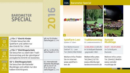 BAROMETER OLDENBURG | Limitierte Ausgabe 2016