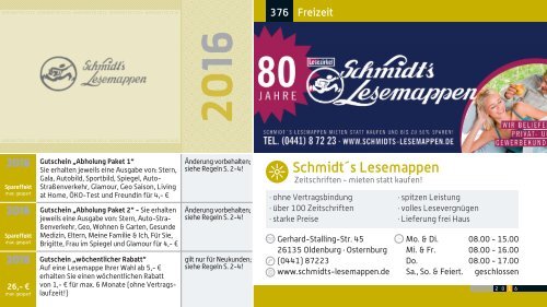 BAROMETER OLDENBURG | Limitierte Ausgabe 2016