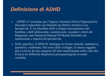 Definizione di ADHD