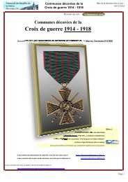 Croix de guerre 1914 - 1918