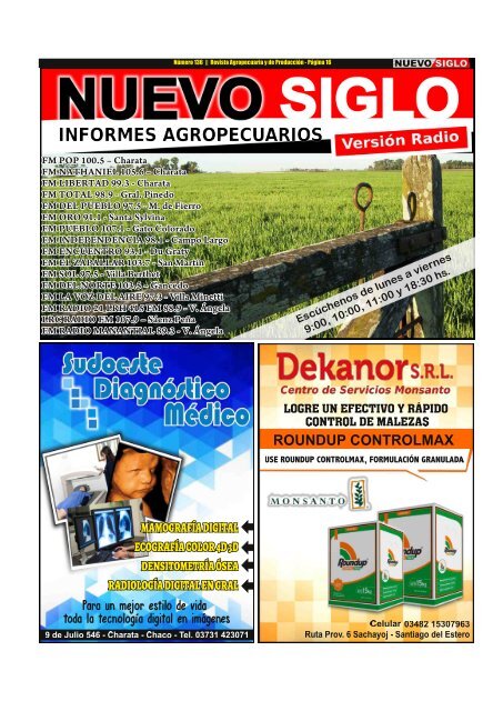 Revista Agropecuaria Nuevo Siglo Número 136 - Octubre 2015