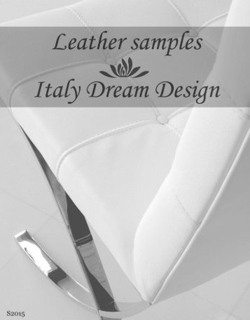 Leather samples S2015 - Italy Dream Design