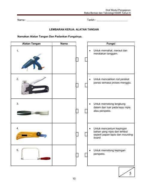 Modul RBT Tahun 6