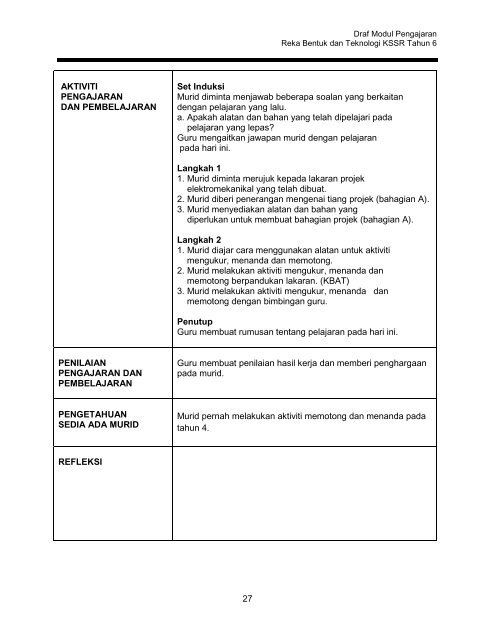 Modul RBT Tahun 6