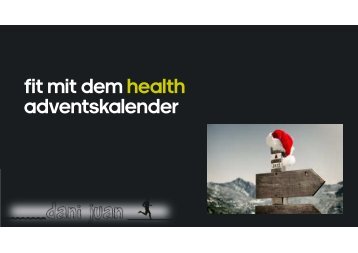 Fit mit dem health adventskalendar oct