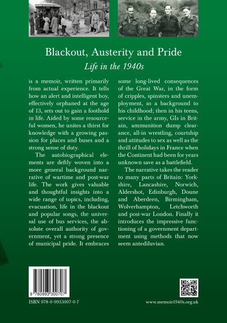 Roger Atkinson - Blackout, Austerity and Pride