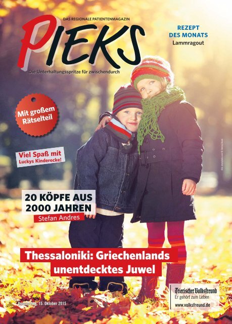 Das Regionale Patientenmagazin - Pieks 10/2015