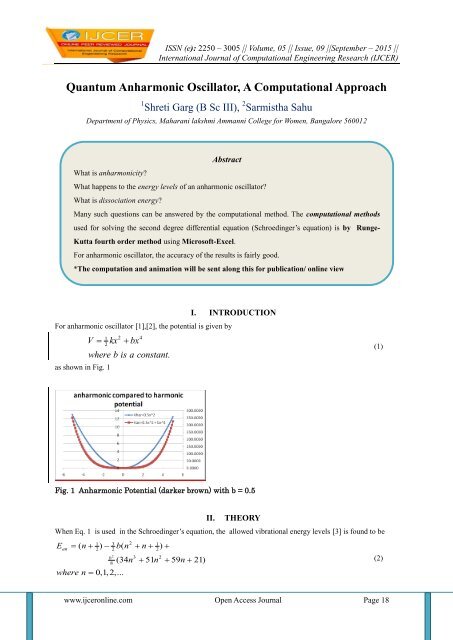 Quantum Anharmonic Oscillator, A Computational Approach