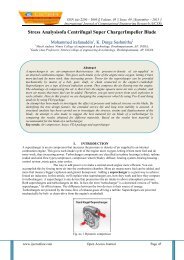 Stress Analysisofa Centrifugal Super ChargerImpeller Blade