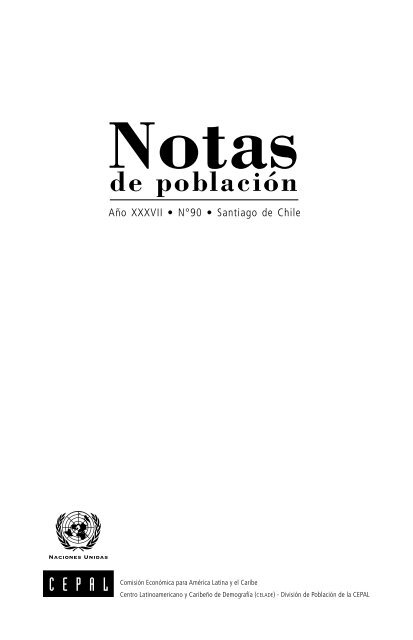 Notas de población Nº 90