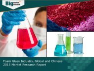 Foam Glass Industry, Global and Chinese 2015 Market Trends 