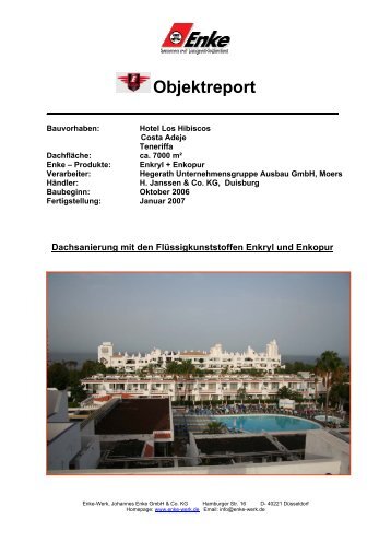 Objektreport - Enke-Werk